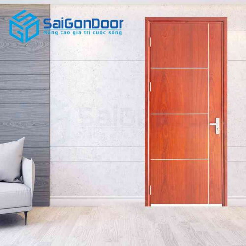 Cửa Gỗ MDF Veneer P1R4b xoan dao 4