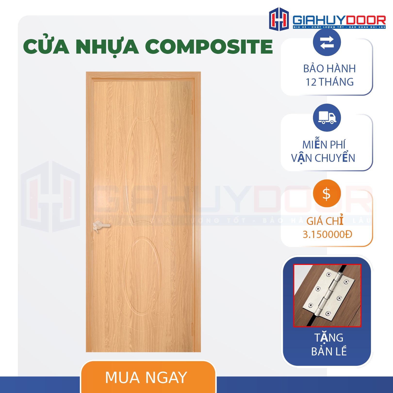 LỰA CHỌN CỬA NHỰA GỖ COMPOSITE GIAHUYDOOR CHO NGÔI NHÀ BỀN VỮNG